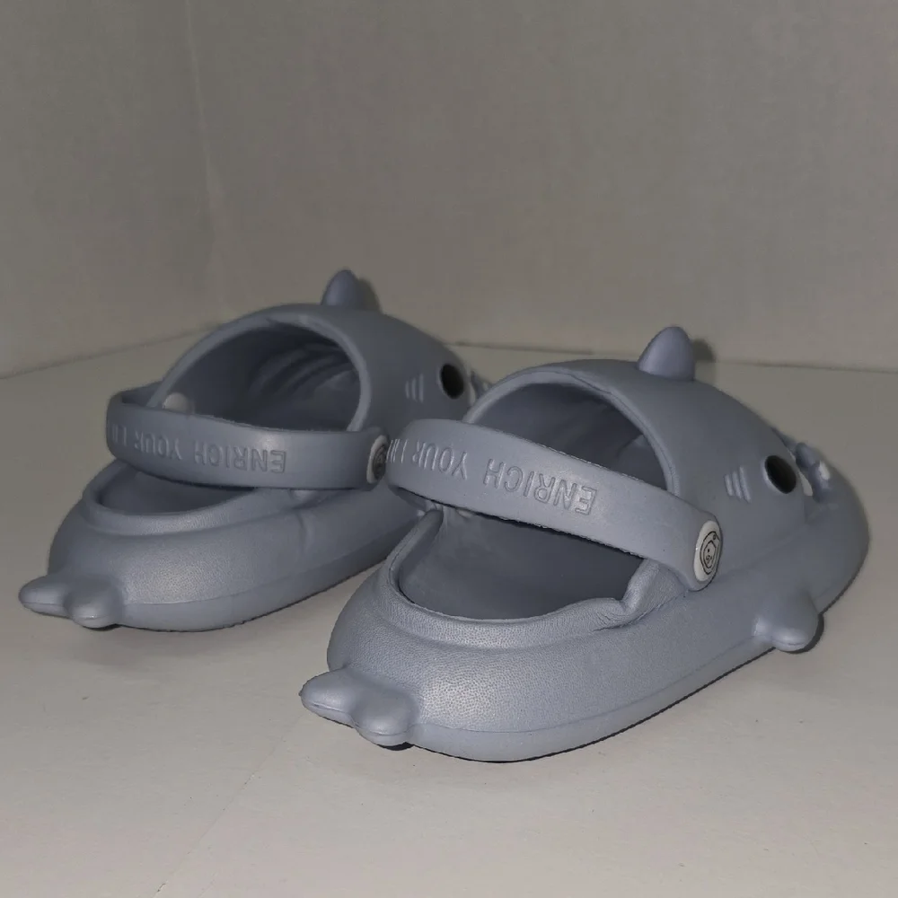 Kids Shark Design Shoes - Gray